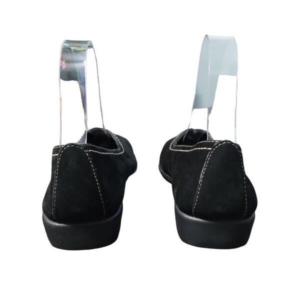 Women's Gelly Up What's What by Aerosoles Black Square Toe Ballet Flats Size Six - Picture 6 of 13